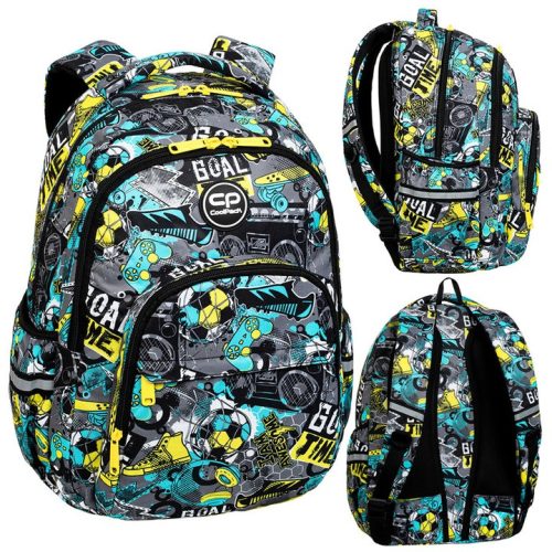 CoolPack BASIC PLUS 'GOAL TIME' - Stylish & Functional Youth Backpack