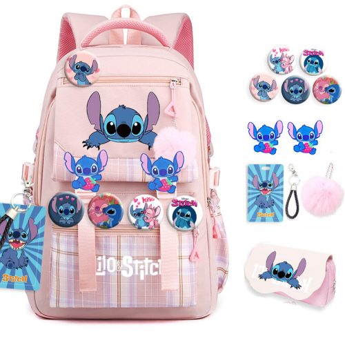 Stitch Themed Backpack Perfect for School, Travel, and Outdoor Activities