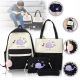 Stylish A4 Teen Backpack Set with Accessory Pouch and Pen Case - Perfect for School and Leisure