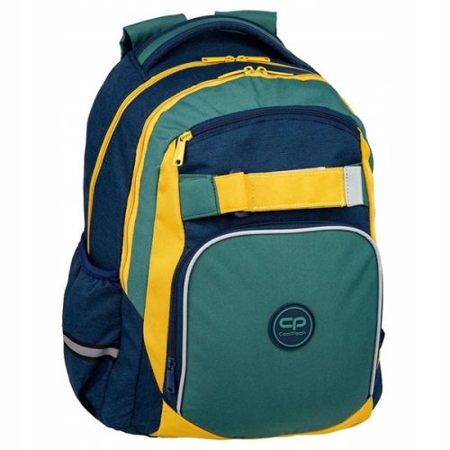 Stylish Coolpack Loop Grey Multipocket Youth Backpack: Perfect for School