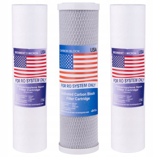  A set of inserts for a small semi-annual osmosis service