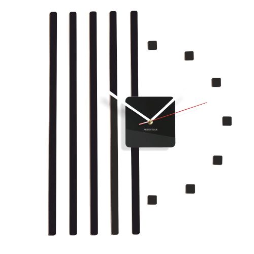 Clock for home FLEXISTYLE wall clock beige, white, black, shades of brown, shades of red, shades of purple, shades of blue, shades of pink, shades of grey, shades of green, shades of yellow, multi-coloured 58cm