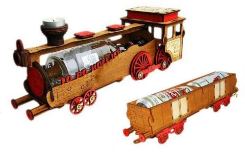  BOTTLE TRAIN + WAGON BIRTHDAY GIFT 18 30 40