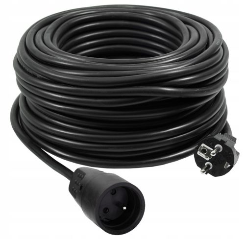 Garden extension cable, single Adelid 40 m, 1 pc. sockets, black