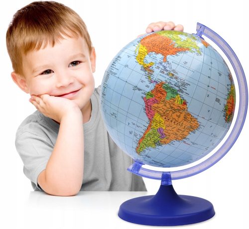  POLITICAL globe 220 mm + cardboard APPLICATION as a gift – Polish product