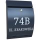 Eurokasten letterbox Metal-Bud, shades of grey