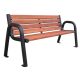 Benches for garden and terrace Wooden bench with backrest 180 x 40 cm