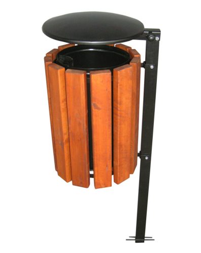 WASTE BIN FOR THE CITY SCHOOL PARK with roof