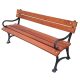 Benches for garden and terrace Wooden bench with backrest 150 x 50 cm