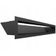 Air ventilation grille Kratki Luft 9x60 cm black