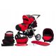  Elcar Julia stroller black and red 3in1