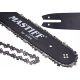 Guide bar + chain set guide and two chains for the Silver 11140 saw