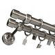  SIMPLE curtain rods, double curtain rod made of metal, 19+19 / 300