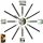 Clock for home ModernClock wall clock black 65cm