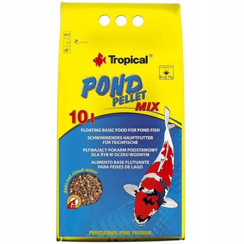  Tropical Pond Pellet Mix Fish Food 10 l