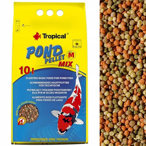  Tropical Pond Pellet granulated fish food 1.1 kg 10 l