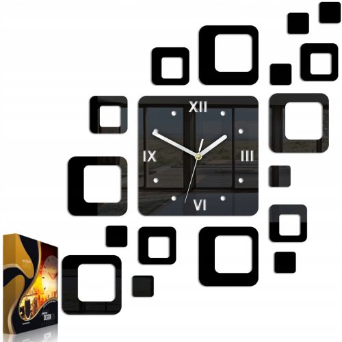  ModernClock wall clock, black, 60 cm