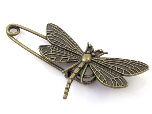  JeraNet Dragonfly Brooch Brown