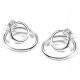  Eve silver double hoop earrings