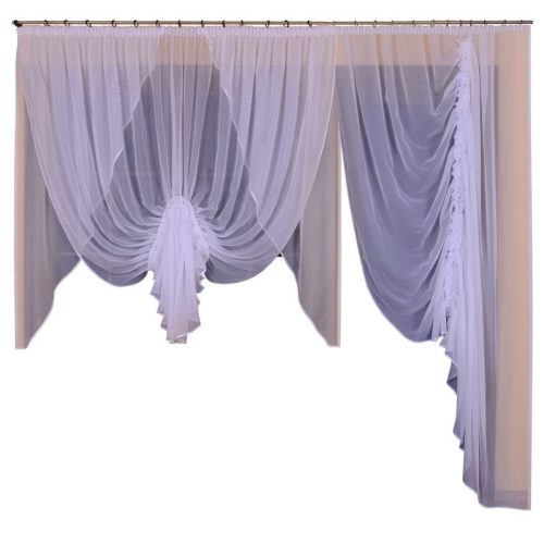 Curtains, Curtains ready Classic voile curtain 250 cm x 250