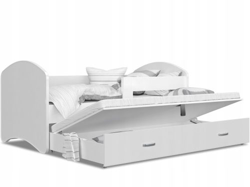  Lucky P2 pull-out bed, white, 200x90cm