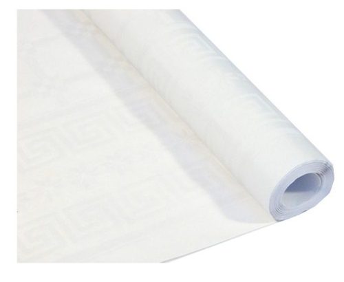 Tablecloth Socio unico rectangular paper tablecloth, white, 120 x 800 cm