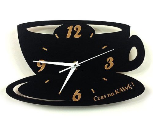 Clock for home Fajna Fabryka wall clock, black, 30 cm