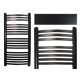  BATHROOM RADIATOR decorative SIGMA 750x575 Matt Black 398W