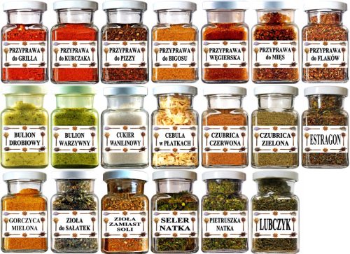  SET of 20 spices in jars