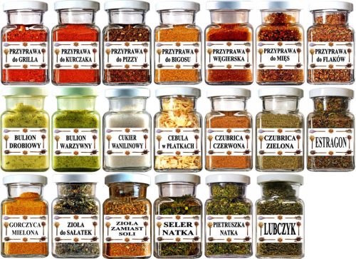 SET of 20 spices in jars