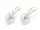  GemSilver Crystal Heart Earrings Silver