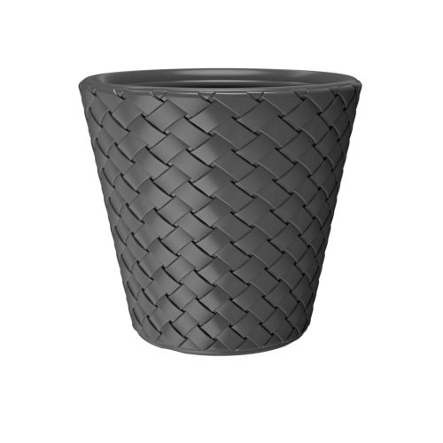  Prosperplast flowerpot 60 cm x 60 x 59 cm diameter 60 cm plastic in the colors grey and silver