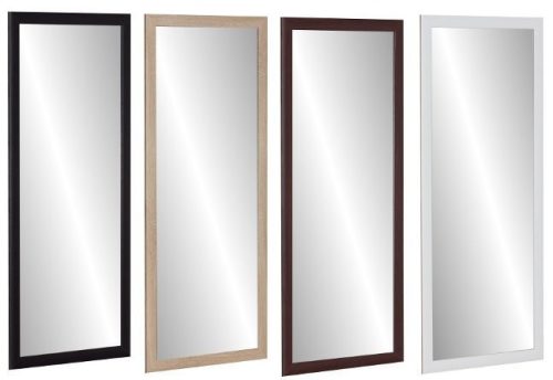 Bathroom mirror Profilmat wall mirror, rectangular, 600 x 1400 mm, black