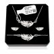  Silver celebrity jewelry set FEATHERS FEATHERS