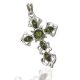  CROSS - SILVER PENDANT WITH NATURAL AMBER