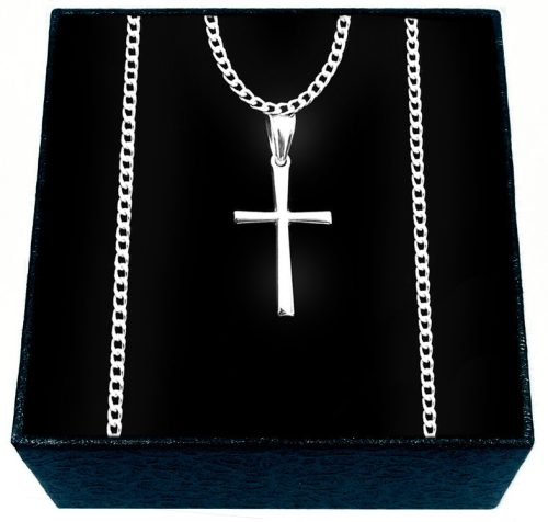  Eve chain with cross 50 cm silver