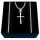  Eve chain with cross 50 cm silver