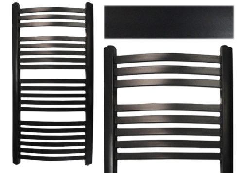  BATHROOM RADIATOR decorative SIGMA 1170x575 Matt Black 556W