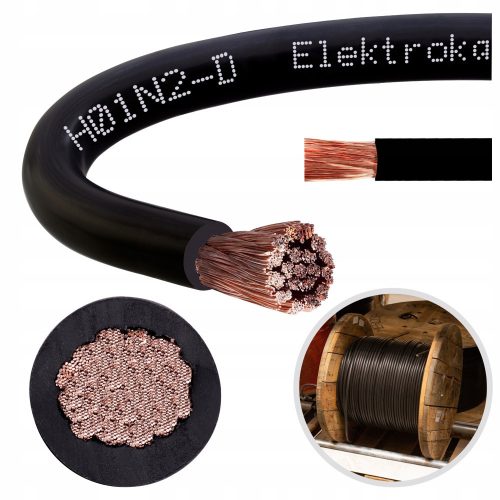 Welding cable electrical cable 1 m x 10.1 mm x 25 mm²