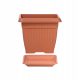  Prosperplast flowerpot 37 x 30 cm, plastic, orange tones