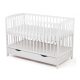  Wooden baby bed 60 x 120 cm white