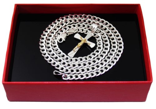  SilverZone 50 cm silver cross chain