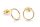  GOLD STAR EARRINGS DELICATE HOOPS 333 RING