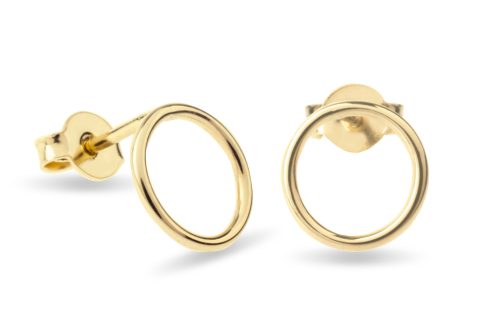  GOLD STAR EARRINGS DELICATE HOOPS 333 RING