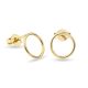  GOLD STAR EARRINGS DELICATE HOOPS 333 RING