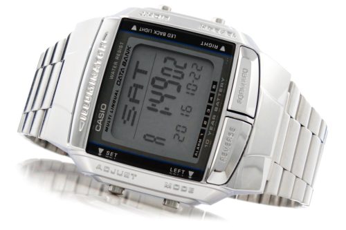  CASIO DB-360-1ADF Men's Watch Digital Bracelet Silver Metal