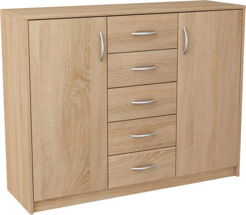  Matkam chest of drawers MATKAM2D5SSONOMA 109.3 x 35 x 85cm Sonoma oak matt