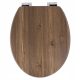 Toilet seats AWD Interior Toilet seat made of walnut wood, MDF in brown and beige tones