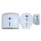 Soap Dispenser Manual Wall Soap Dispenser SET 500 ml White, Grey and Silver Tones