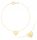  GOLD LEG BRACELET HEART CELEBRITY 333
